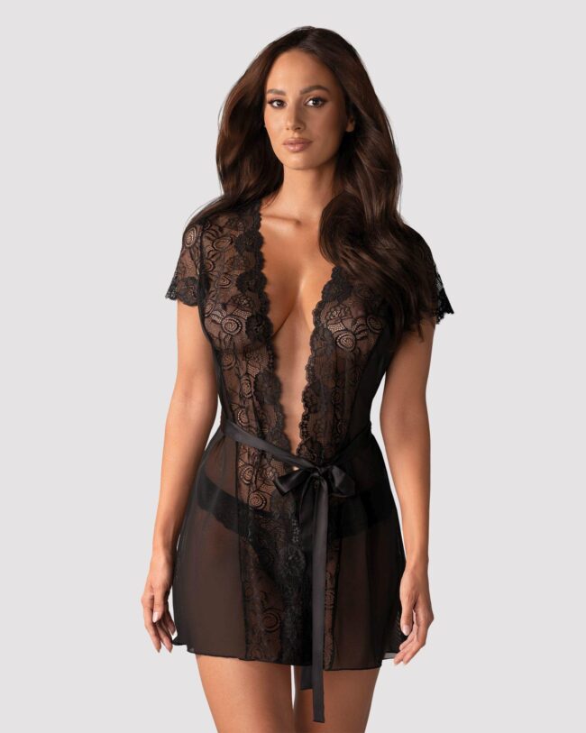 Luxusný župan Obsessive Alluria L/XL – Obrázok 3