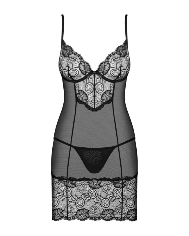 Obsessive Alluria košieľka a tangá L/XL – Obrázok 4