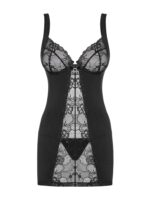 Obsessive Heartina košieľka a tangá čierna L/XL – Obrázok 5