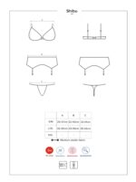 Obsessive Shibu komplet 3-dielny čierny L/XL – Obrázok 7