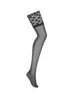 Erotické punčochy Obsessive Letica čierne S/M – Obrázok 5