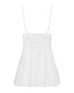Obsessive -810-BAB-2 babydoll košieľka a tangá biela L/XL – Obrázok 3