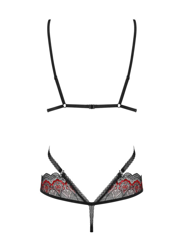 Body Obsessive Megies teddy čierne S/M – Obrázok 6
