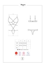 Body Obsessive Megies teddy čierne S/M – Obrázok 7
