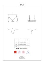 Obsessive Giftella komplet 2-dielny červený S/M – Obrázok 7