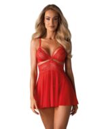 Obsessive 838-BAB-3 košieľka babydoll a tangá S/M