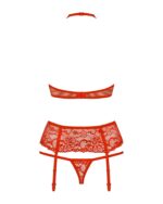 Obsessive Set 838-SEG-1 komplet 3-dielny červený  L/XL – Obrázok 6