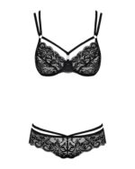Obsessive 860-SET-1 komplet 2-dielny čierny S/M – Obrázok 5
