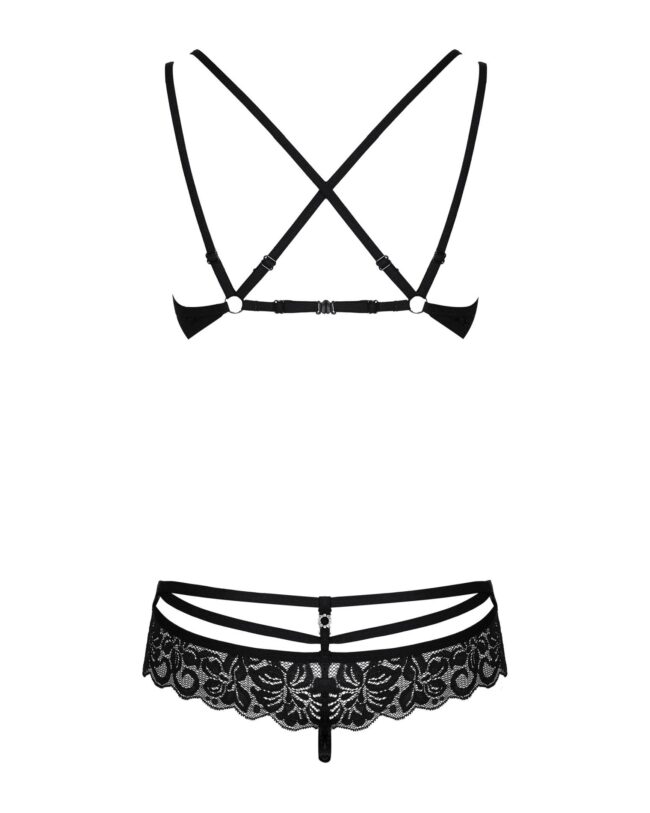 Obsessive 860-SET-1 komplet 2-dielny čierny  S/M – Obrázok 6