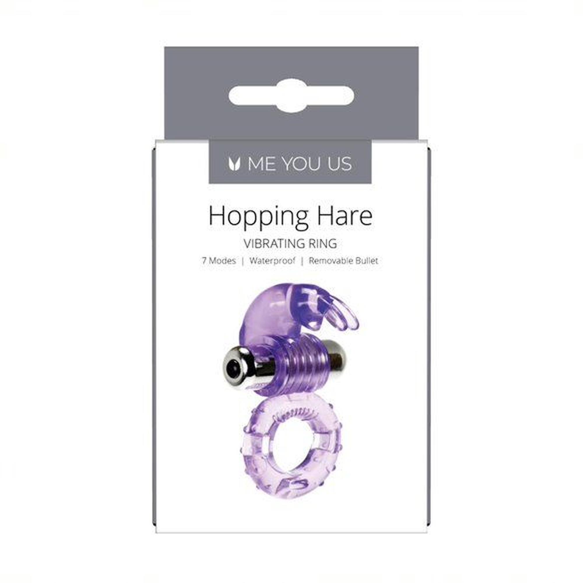 5-00253 Vibračný krúžok Me You Us Hopping Hare Cock Ring Purple – Obrázok 1