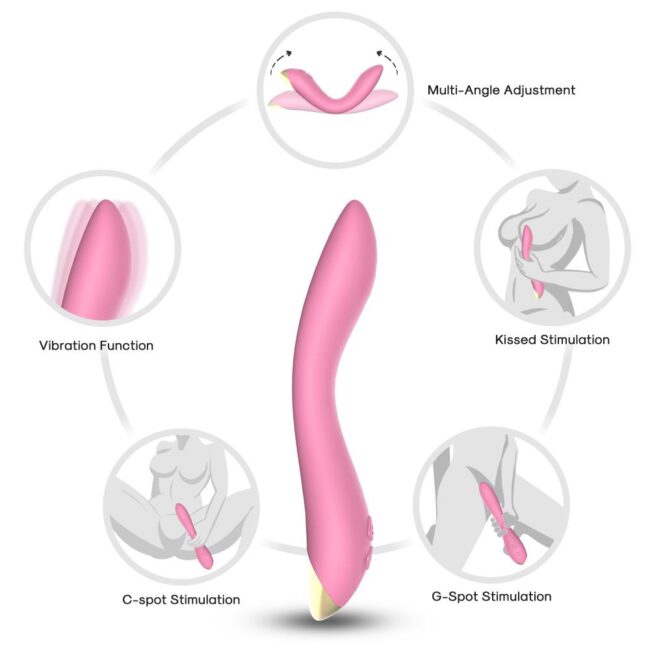 Vibrátor Flamingo light pink – Obrázok 3