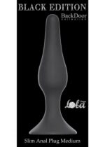 Slim Anal Plug Medium Black