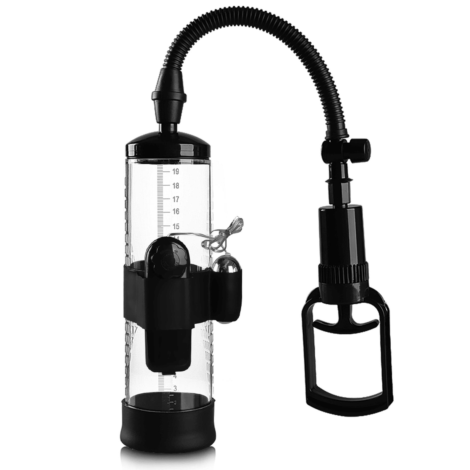 60-00035 Powerpump MAX Vibrating - Black&Clear – Obrázok 1