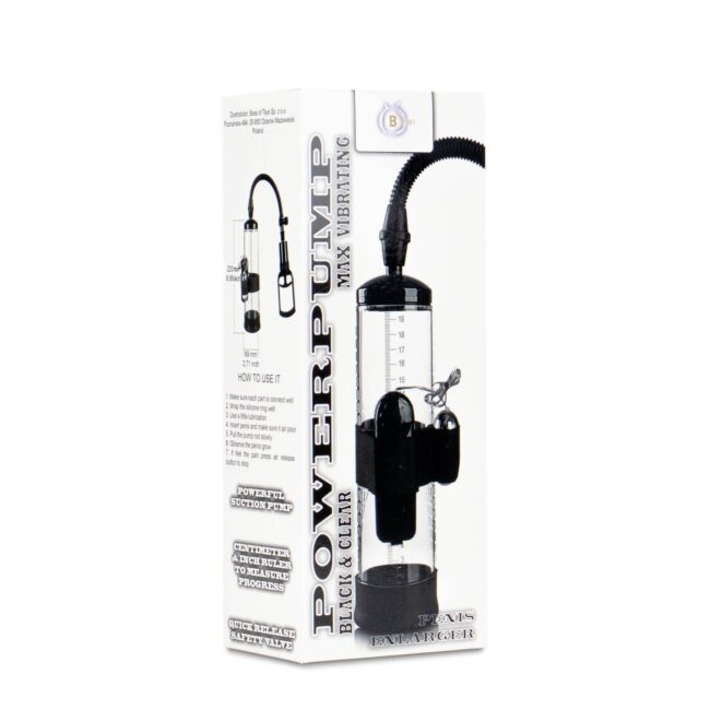 Powerpump MAX Vibrating - Black&Clear – Obrázok 8