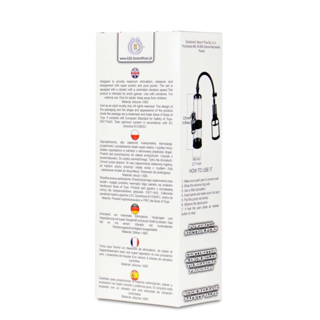 Powerpump MAX Vibrating - Black&Clear – Obrázok 9