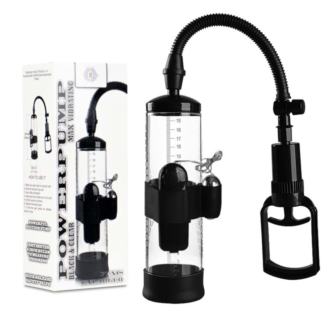 Powerpump MAX Vibrating - Black&Clear – Obrázok 11