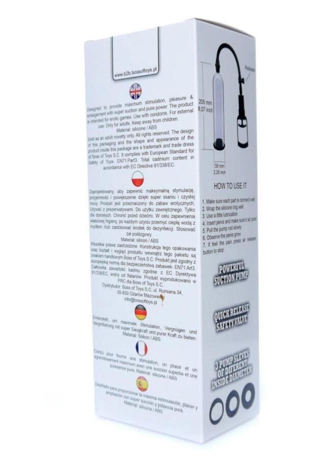 Pumpa Powerpump MAX 0.2 - Black&Clear – Obrázok 6