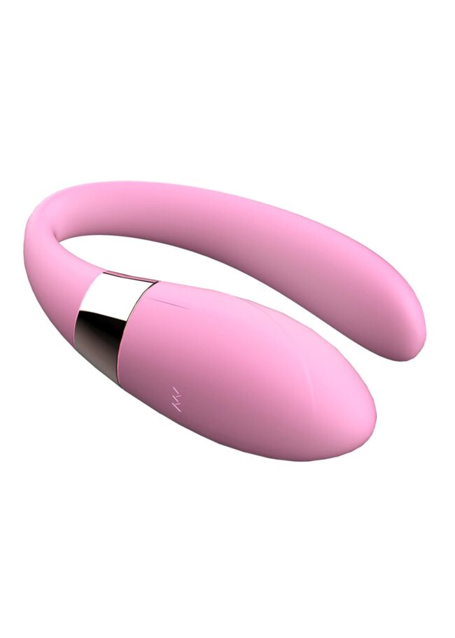 Boss Series párový vibrátor na diaľkové ovládanie V-Vibe Pink USB 7 funkcií – Obrázok 5