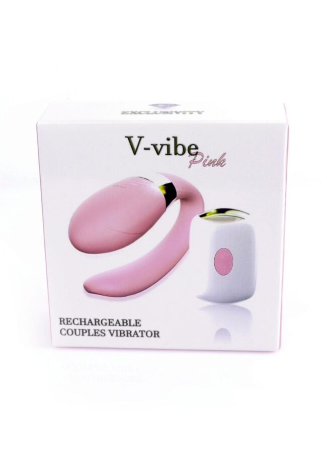 Boss Series párový vibrátor na diaľkové ovládanie V-Vibe Pink USB 7 funkcií – Obrázok 10