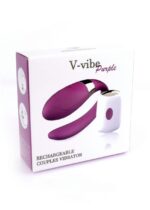 Boss Series párový vibrátor V-Vibe Purple USB 7 funkcií – Obrázok 7
