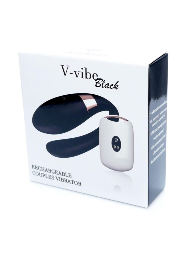 Boss Series párový vibrátor V-Vibe Black USB 7 funkcií – Obrázok 10
