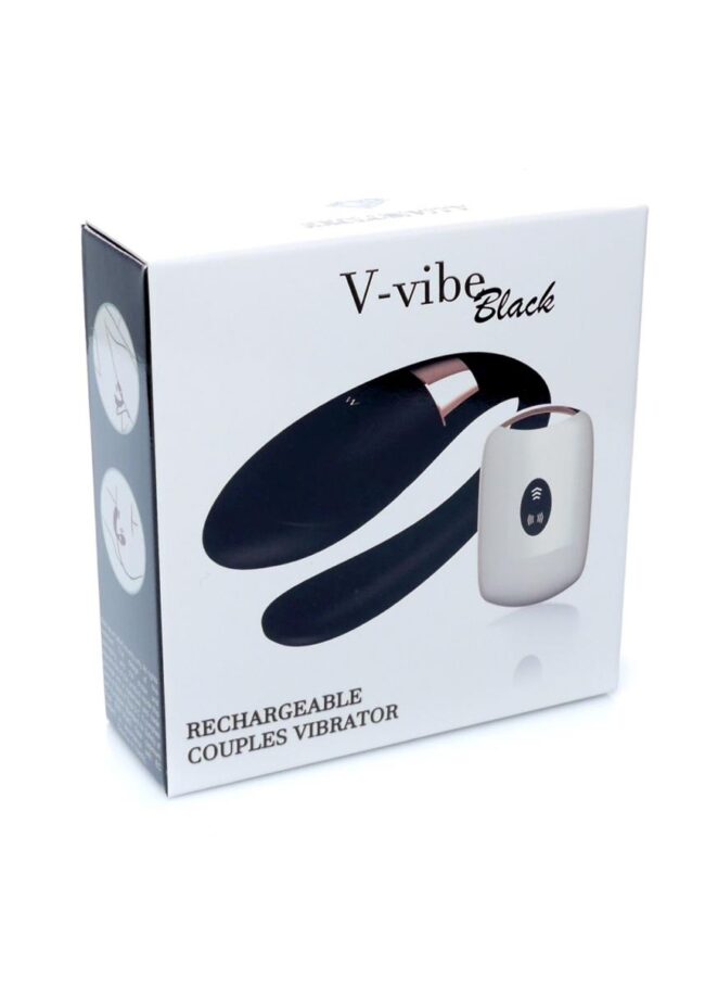 Boss Series párový vibrátor V-Vibe Black USB 7 funkcií – Obrázok 11