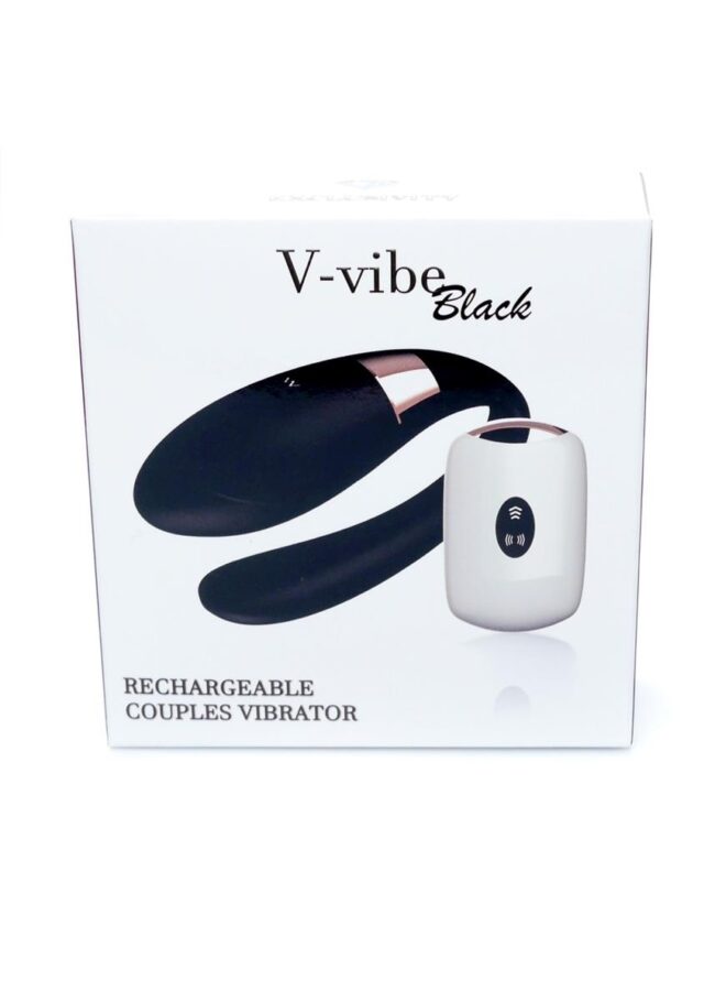 Boss Series párový vibrátor V-Vibe Black USB 7 funkcií – Obrázok 12