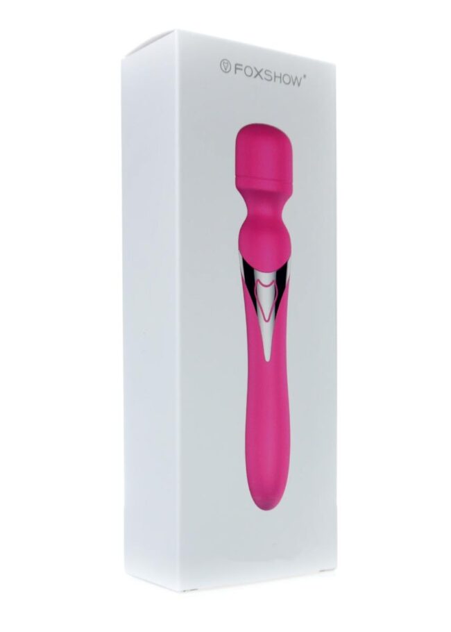 Boss Series-Silicone Dual Massager Pulsator USB 7+7 funkcií ružový – Obrázok 12