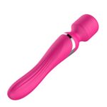 Boss Series-Silicone Dual Massager Pulsator USB 7+7 funkcií ružový – Obrázok 5