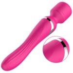 Boss Series-Silicone Dual Massager Pulsator USB 7+7 funkcií ružový – Obrázok 8