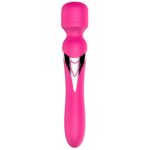 Boss Series-Silicone Dual Massager Pulsator USB 7+7 funkcií ružový – Obrázok 9