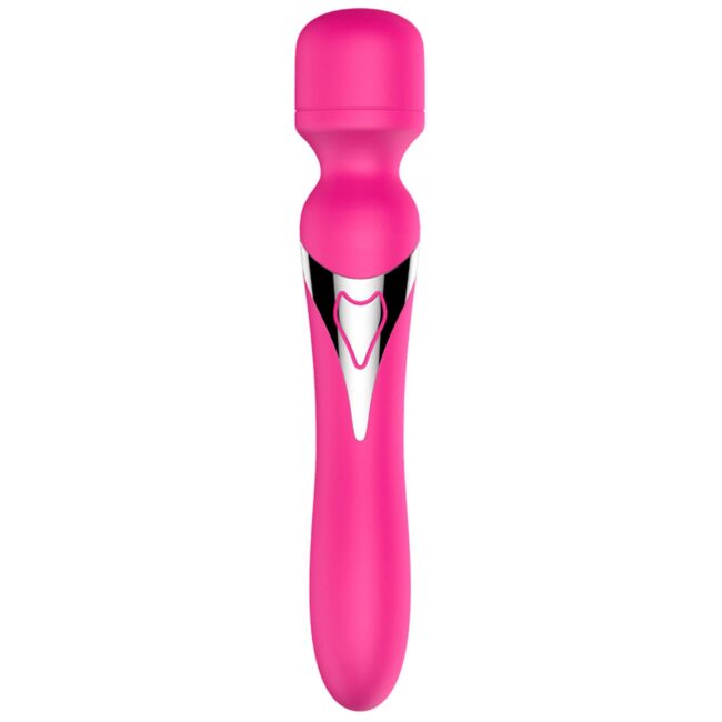 Boss Series-Silicone Dual Massager Pulsator USB 7+7 funkcií ružový – Obrázok 9