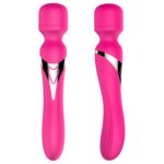 Boss Series-Silicone Dual Massager Pulsator USB 7+7 funkcií ružový – Obrázok 10
