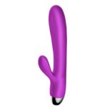 Silikónový vibrátor a pulzátor Purple USB 7+7 Funkcií / Ohrev – Obrázok 5