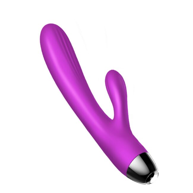 Silikónový vibrátor a pulzátor  Purple USB 7+7 Funkcií / Ohrev – Obrázok 6