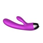 Silikónový vibrátor a pulzátor Purple USB 7+7 Funkcií / Ohrev – Obrázok 7