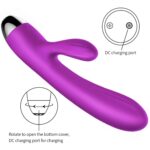 Silikónový vibrátor a pulzátor Purple USB 7+7 Funkcií / Ohrev – Obrázok 10