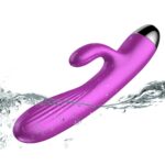 Silikónový vibrátor a pulzátor Purple USB 7+7 Funkcií / Ohrev – Obrázok 12