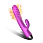 Silikónový vibrátor a pulzátor Purple USB 7+7 Funkcií / Ohrev – Obrázok 13