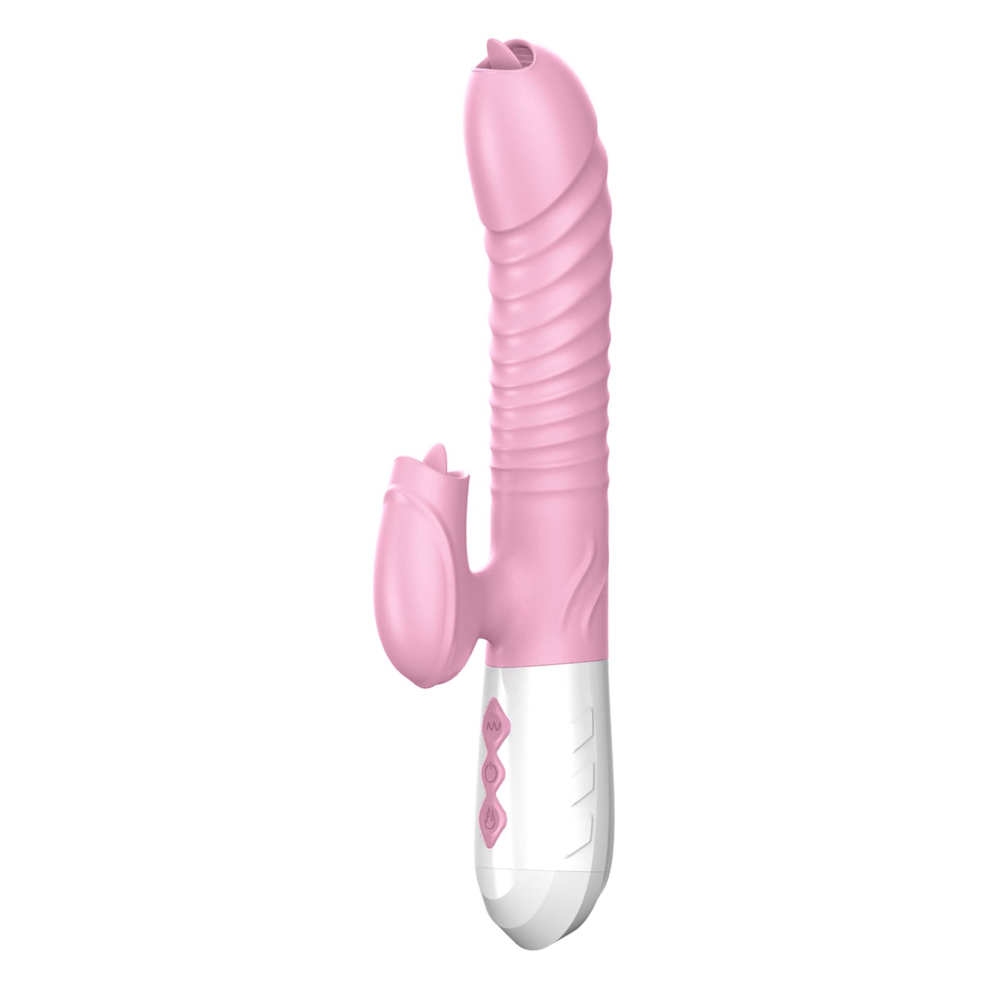 63-00051 Vibrátor USB 7 Function and Thrusting Function / Heating, pink – Obrázok 1