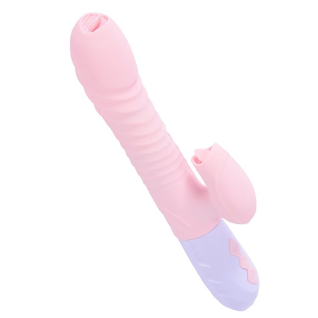 Vibrátor USB 7 Function and Thrusting Function / Heating, pink – Obrázok 2