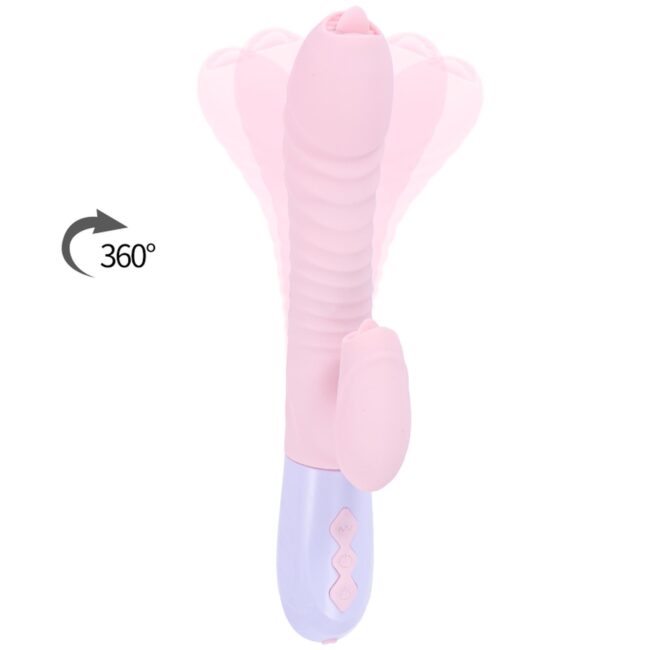 Vibrátor USB 7 Function and Thrusting Function / Heating, pink – Obrázok 3