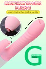 Vibrátor USB 7 Function and Thrusting Function / Heating, pink – Obrázok 10