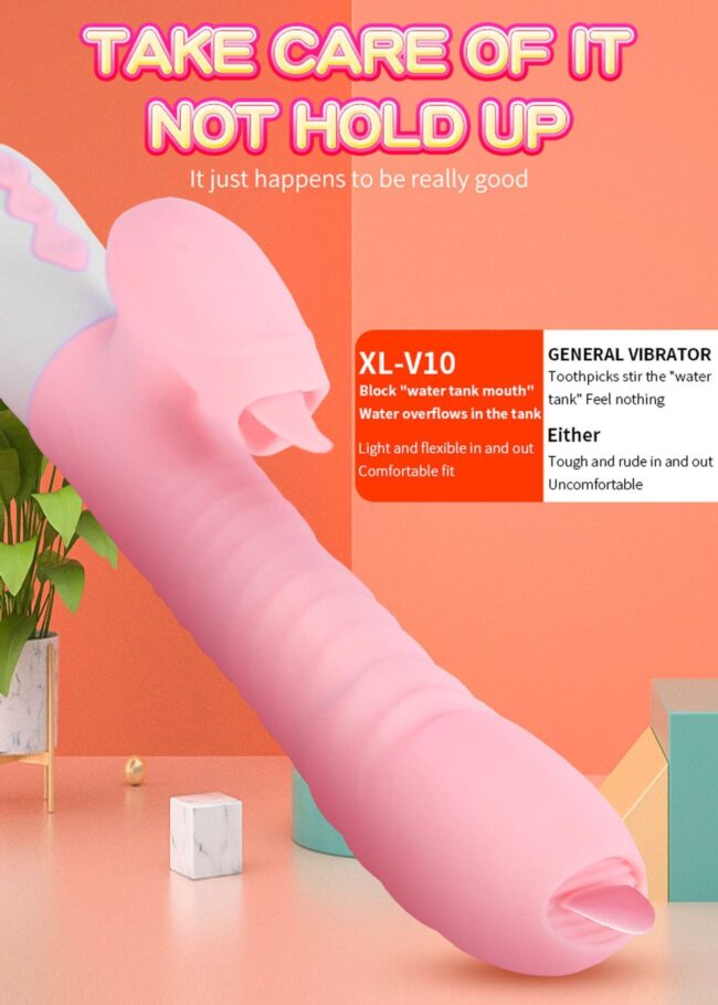 Vibrátor USB 7 Function and Thrusting Function / Heating, pink – Obrázok 15