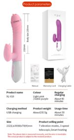 Vibrátor USB 7 Function and Thrusting Function / Heating, pink – Obrázok 17