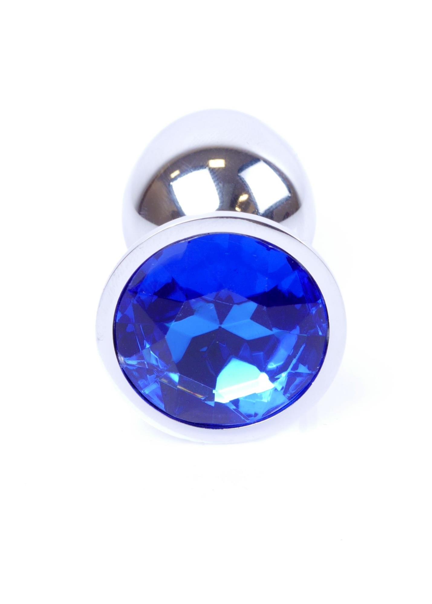 64-00010_1 Jewellery Silver PLUG- Dark Blue – Obrázok 1