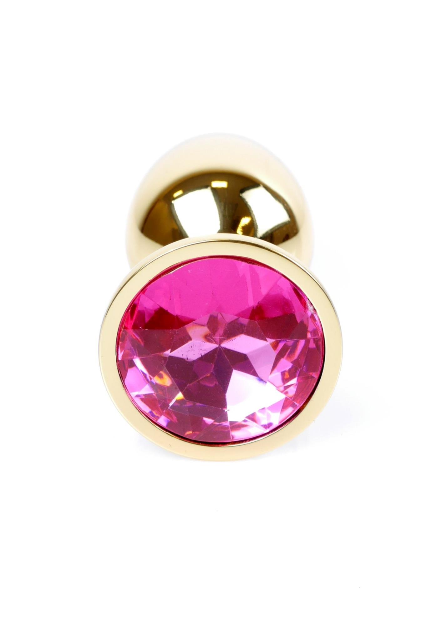 64-00017_1 Análny kolík Jewellery Gold PLUG - Pink – Obrázok 1