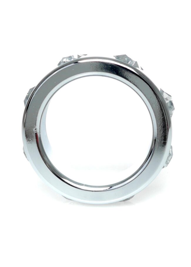 Metal Cock Ring with Cristal Diamonds small – Obrázok 2