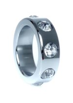 Metal Cock Ring with Cristal Diamonds small – Obrázok 3