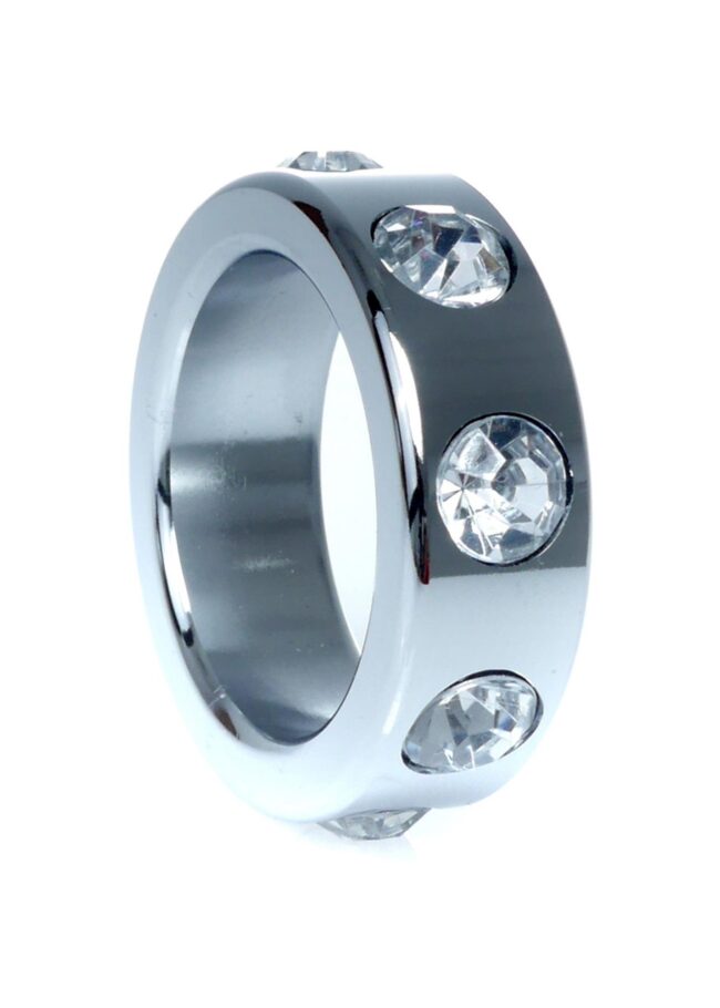 Metal Cock Ring with Cristal Diamonds small – Obrázok 3